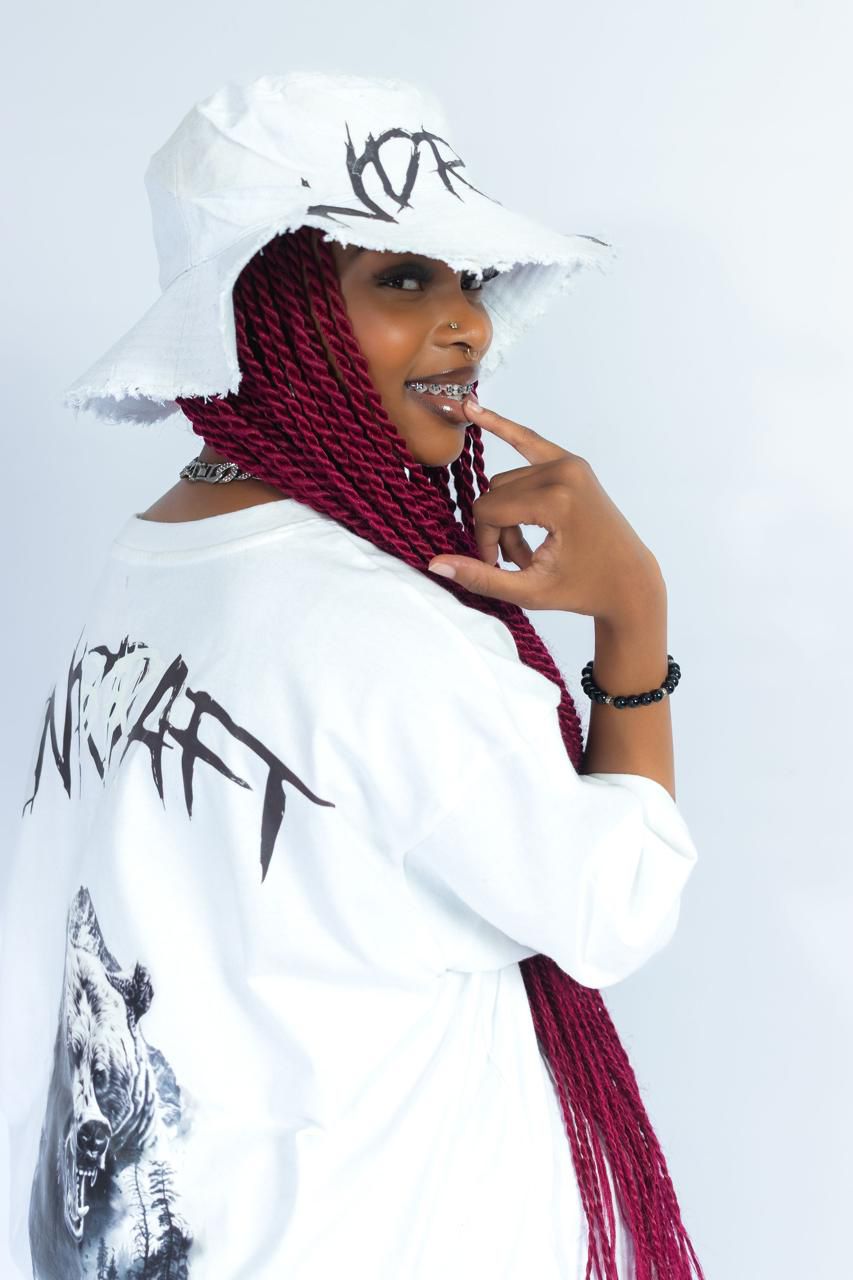 Lebogang modeling stylish outfit